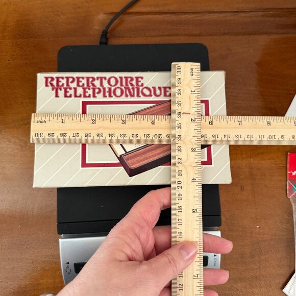 1987 Telephone Index Flip Address Book Eagle Woodgrain Vintage Theater Film Prop - Picture 8 of 16